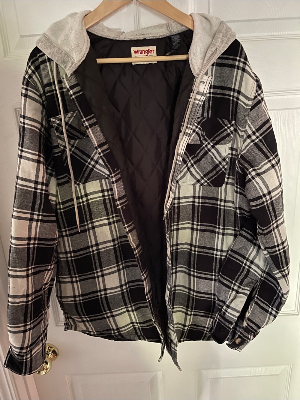 Wrangler Hooded Quilted Shirt/Jacket Men's sizing